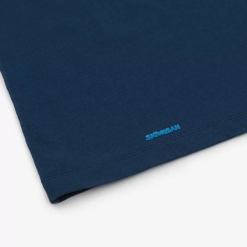 T-Shirts>Satorisan Oversize-T-Shirt Aus Bio-Baumwolle | Herkunft Der Blauen Tinte